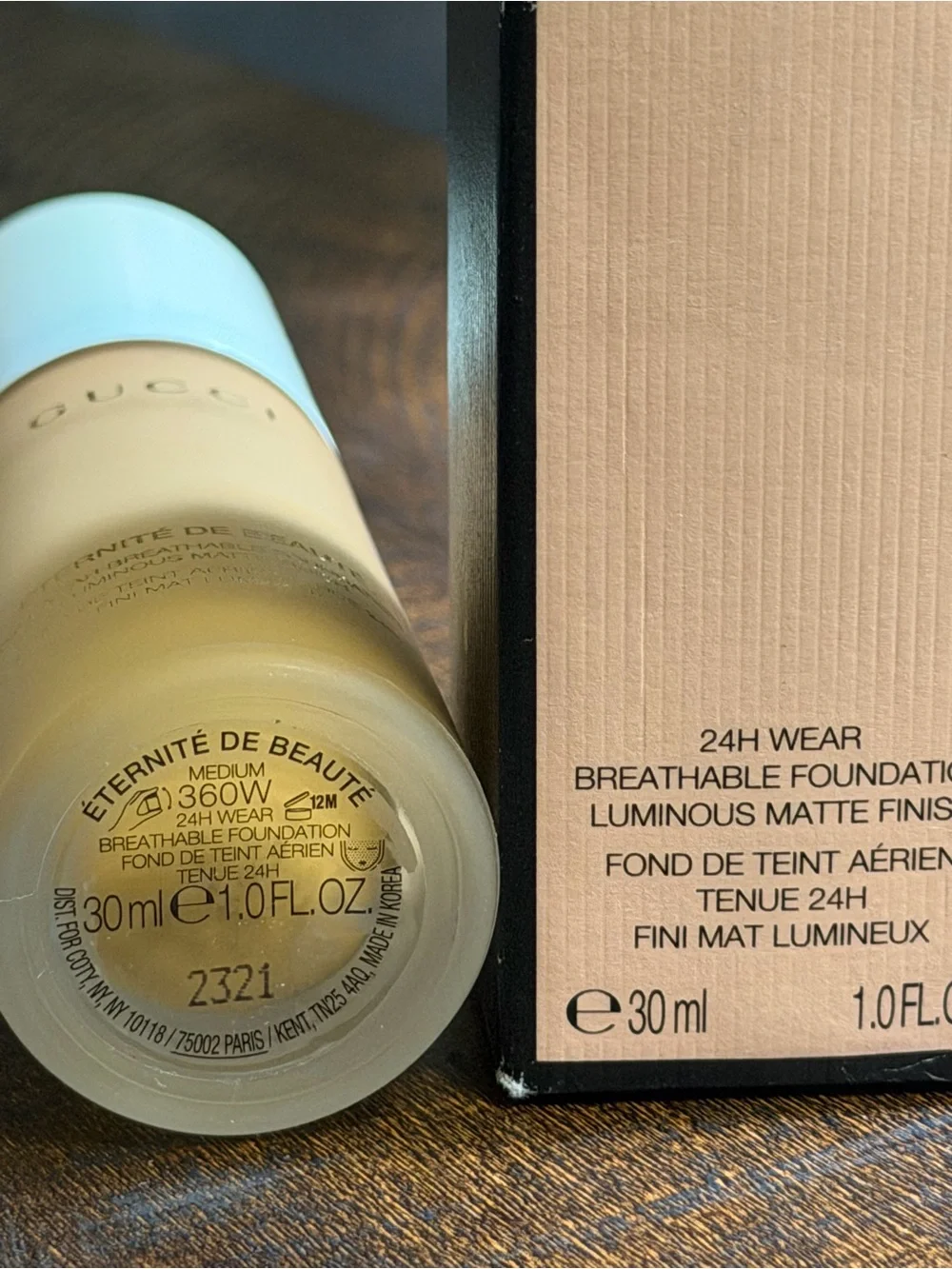 360W-Gucci Éternité De Beauté Foundation **New mix matched box**